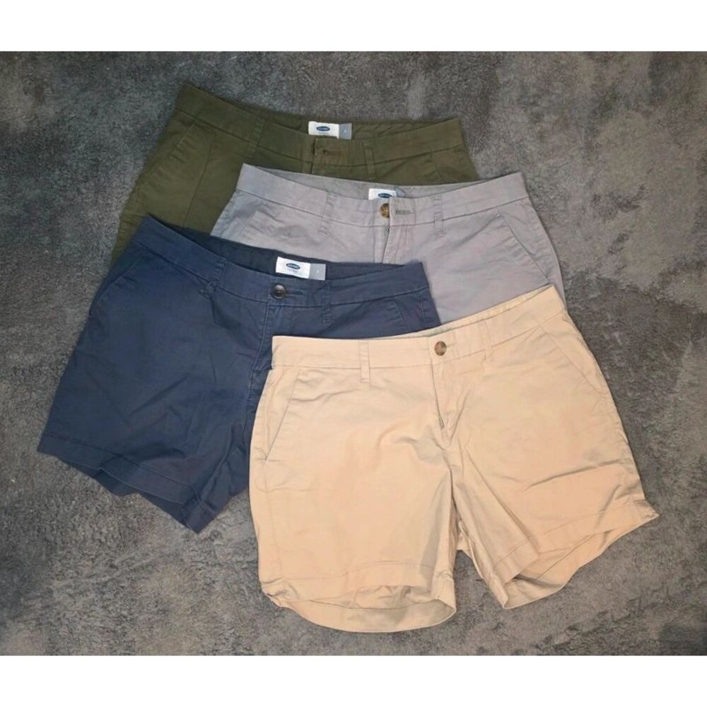 Old Navy Women's Chino Shorts – Size 2 – 4 Pack Bundle